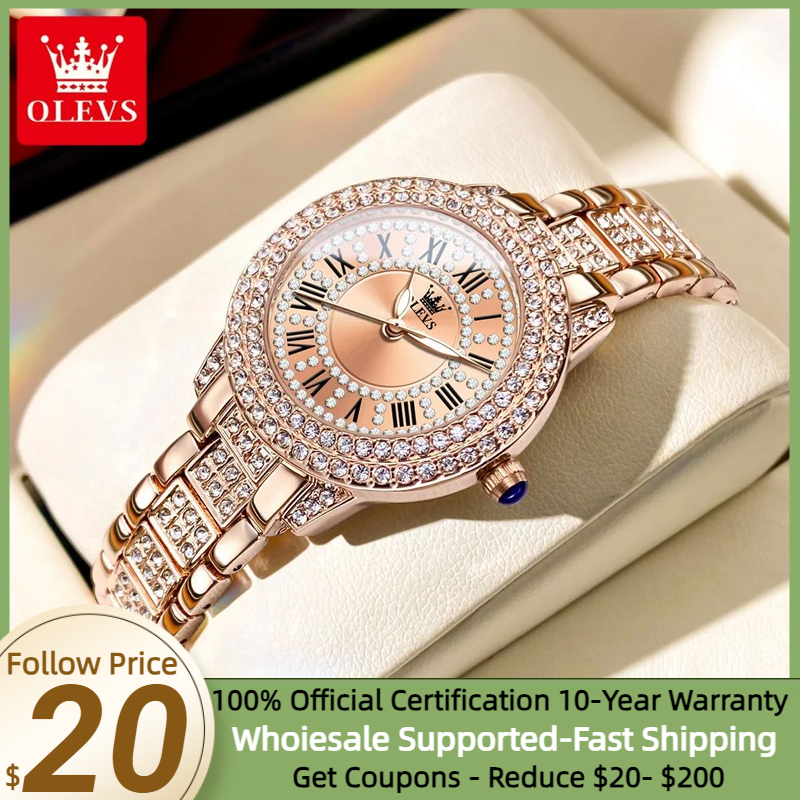 Minimalist Thin Watch - OLEVS 9943 Original Diamond Watch for