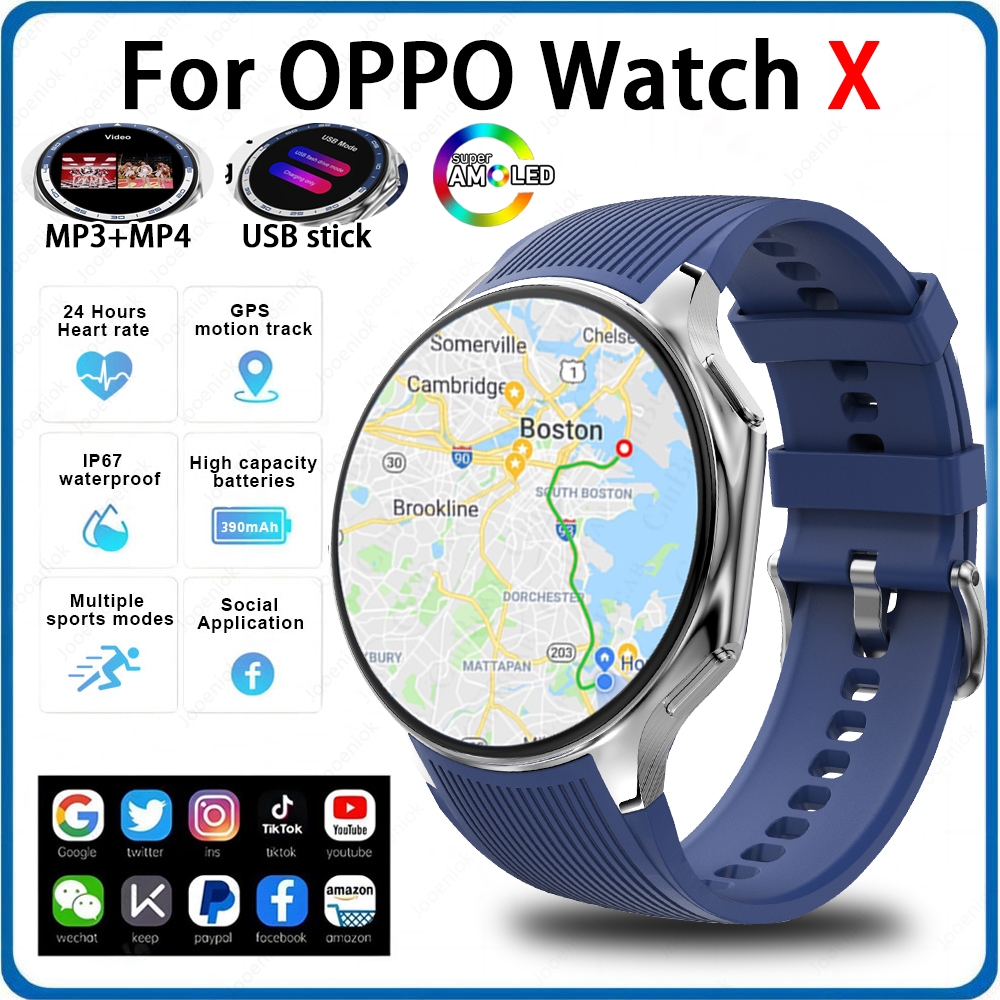 Smartwatch Timex Watches For Men - OPPO Watch X AMOLED 32GB Smartwatch