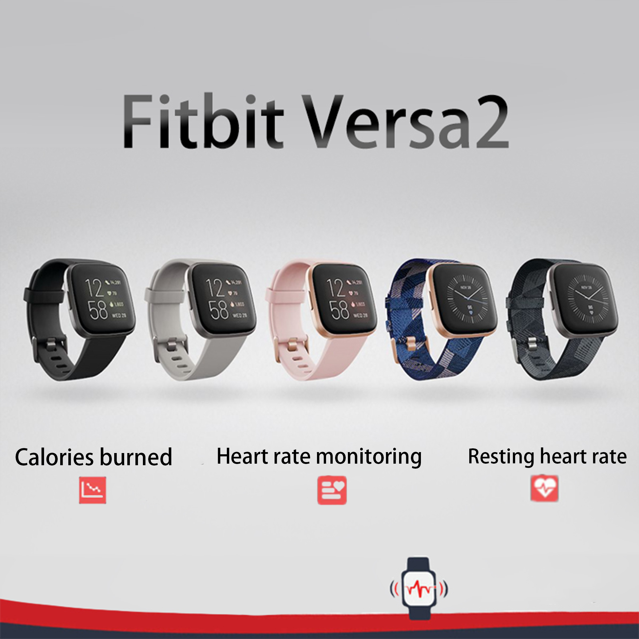 Watch Esim - Fitbit Versa 2 Health and Fitness