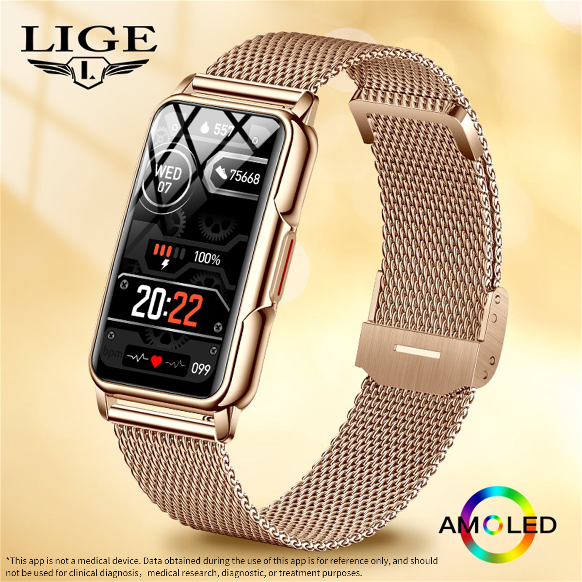 Smartwatch I Watches - LIGE Smart Watch Men Women Fitness