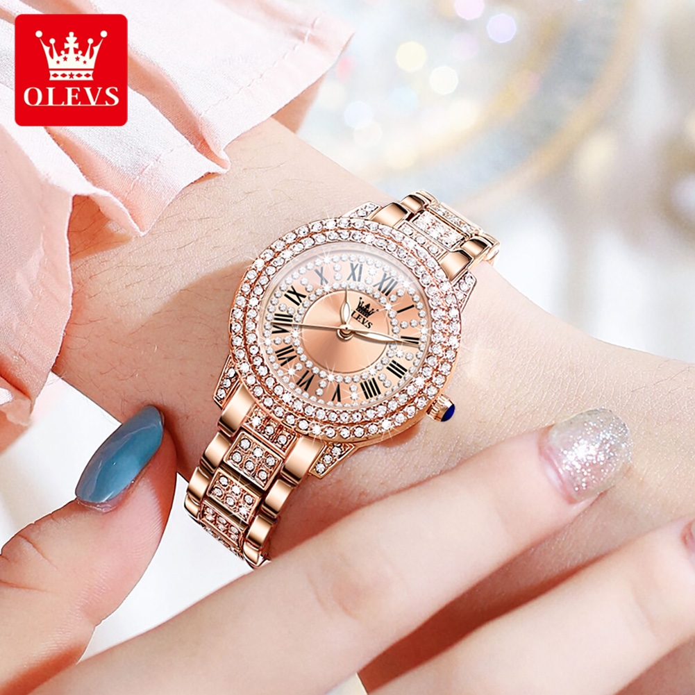 OLEVS 9943 Original Diamond Wa - Minimalist Thin Watch ulasan dan harga