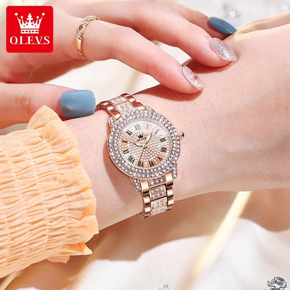 OLEVS 9943 Original Diamond Wa - Minimalist Thin Watch ulasan dan harga
