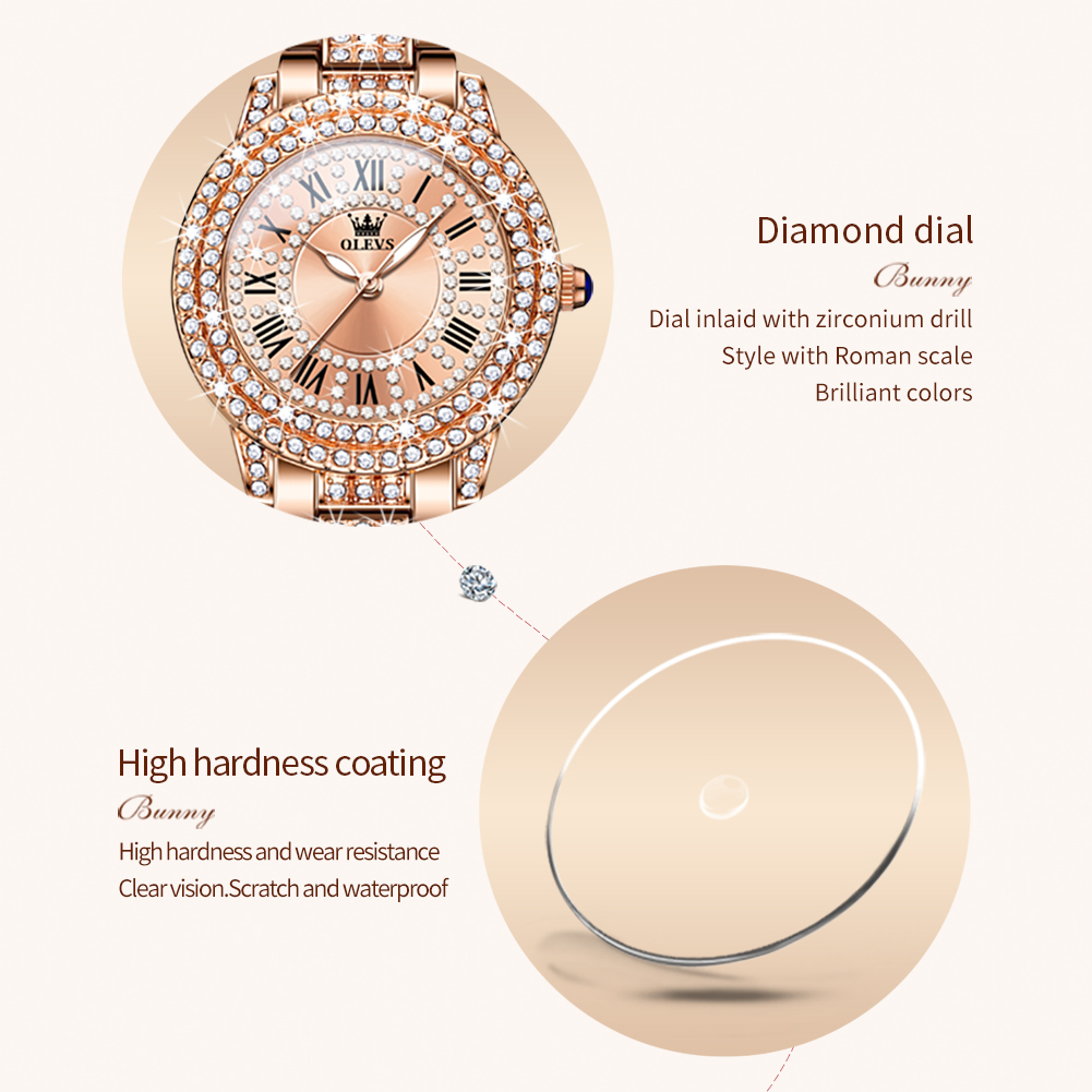 OLEVS 9943 Original Diamond Wa - Minimalist Thin Watch ulasan dan harga