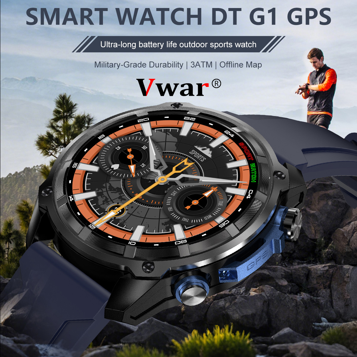 Built-in GPS Smart Watch Offli - Watch Vs Smartwatch ulasan dan harga