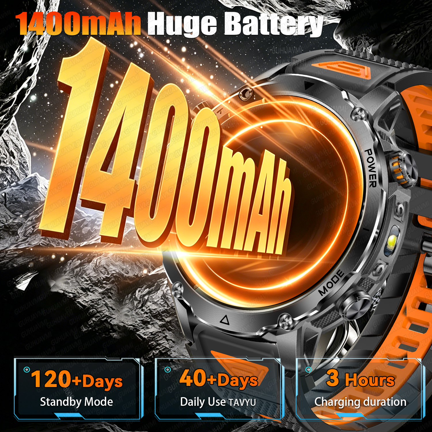 2026New Outdoor Military Shini - Smartwatch Professional Watches For Men ulasan dan harga