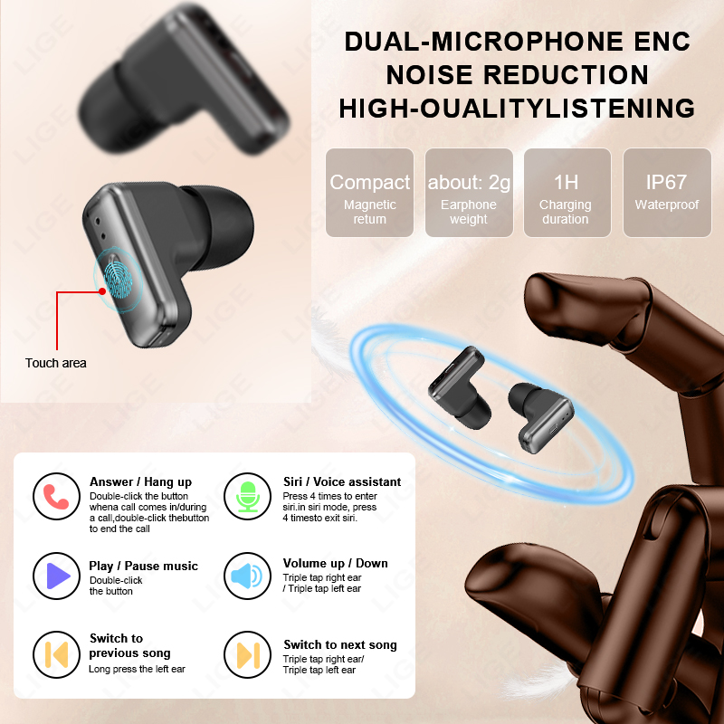NEW Smart Watch Earphone Men T - Smartwatch Noise Watches For Men ulasan dan harga