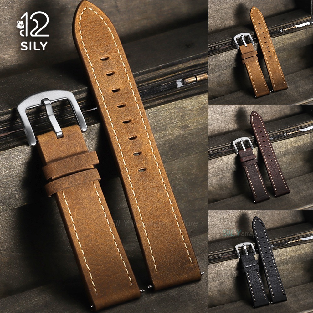20/22mm Calfskin Leather Watch - Smartwatch Vintage Watches For Women ulasan dan harga