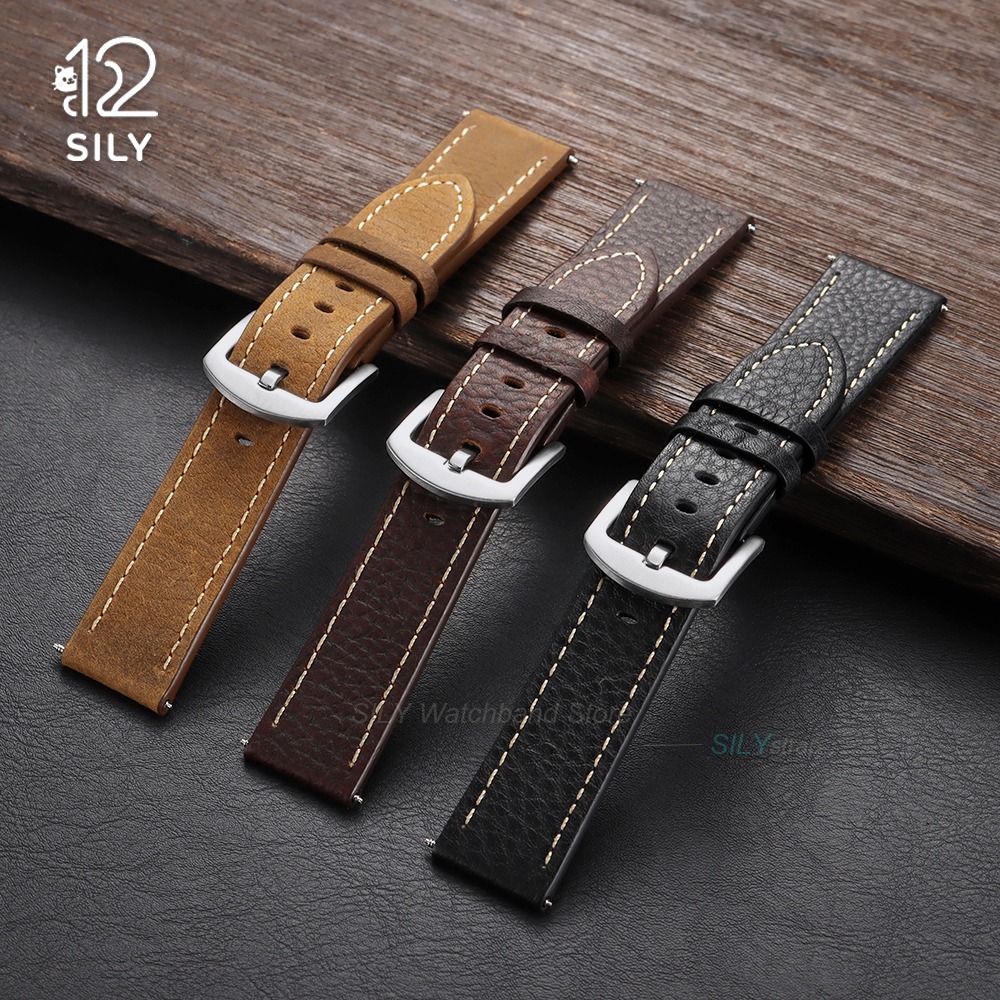 20/22mm Calfskin Leather Watch - Smartwatch Vintage Watches For Women ulasan dan harga