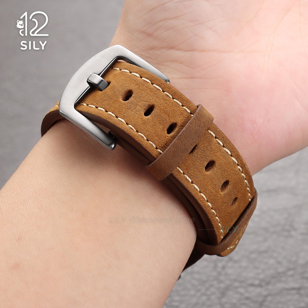 20/22mm Calfskin Leather Watch - Smartwatch Vintage Watches For Women ulasan dan harga