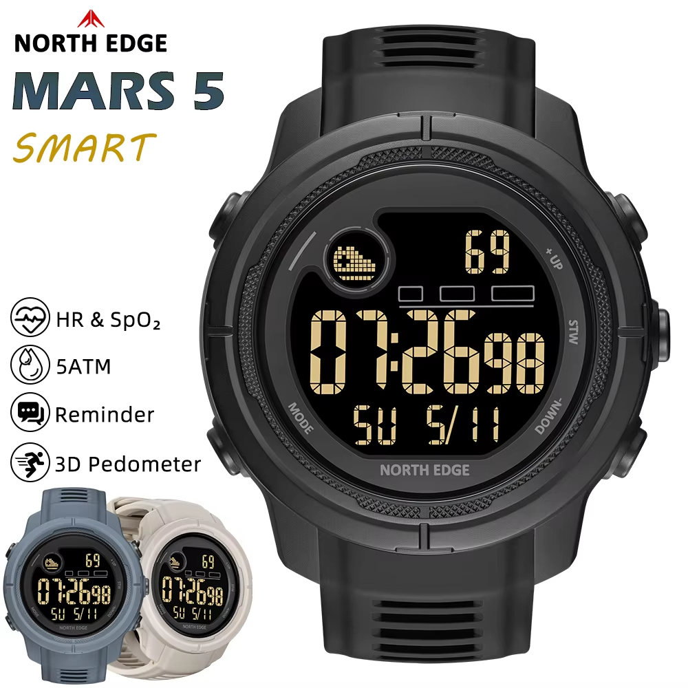 NORTH EDGE NEW MARS 5 Men's Di - Smartwatch New Watches For Women ulasan dan harga