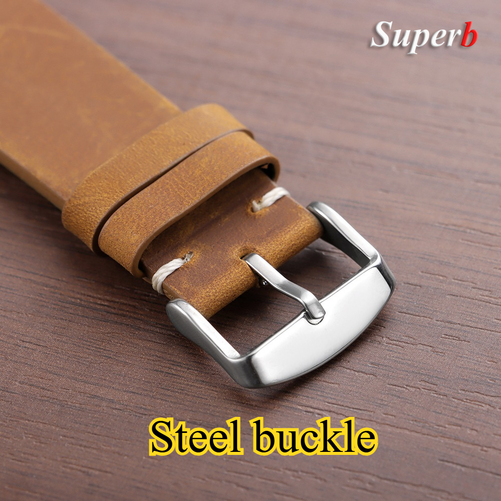 Stitching Cowhide Leather Brac - Watches Rolex Smartwatch ulasan dan harga