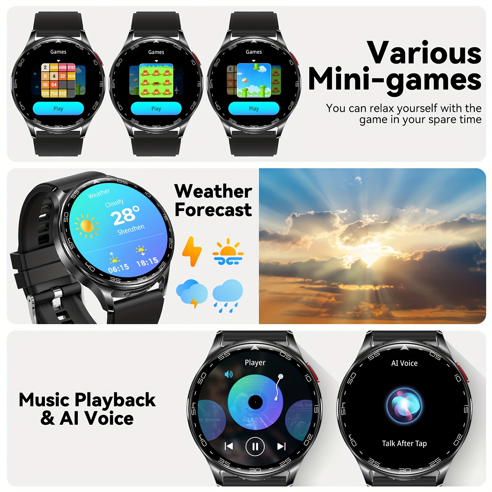 2-In-1 TWS Headset SmartWatch  - Smartwatch Noise Watches For Men ulasan dan harga