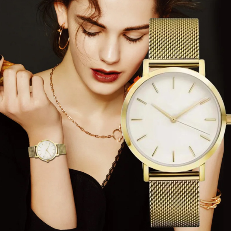 Top Brand Women's Watches Luxu - Minimalist Thin Watch ulasan dan harga