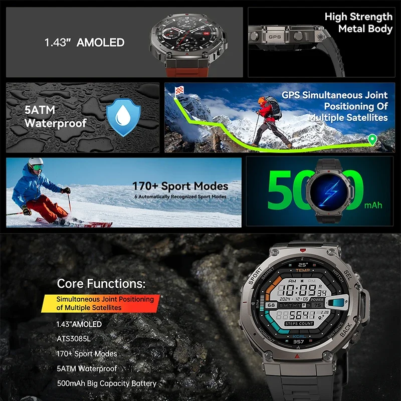 2026 New Military DM58 GPS Sma - Smartwatch Professional Watches For Men ulasan dan harga
