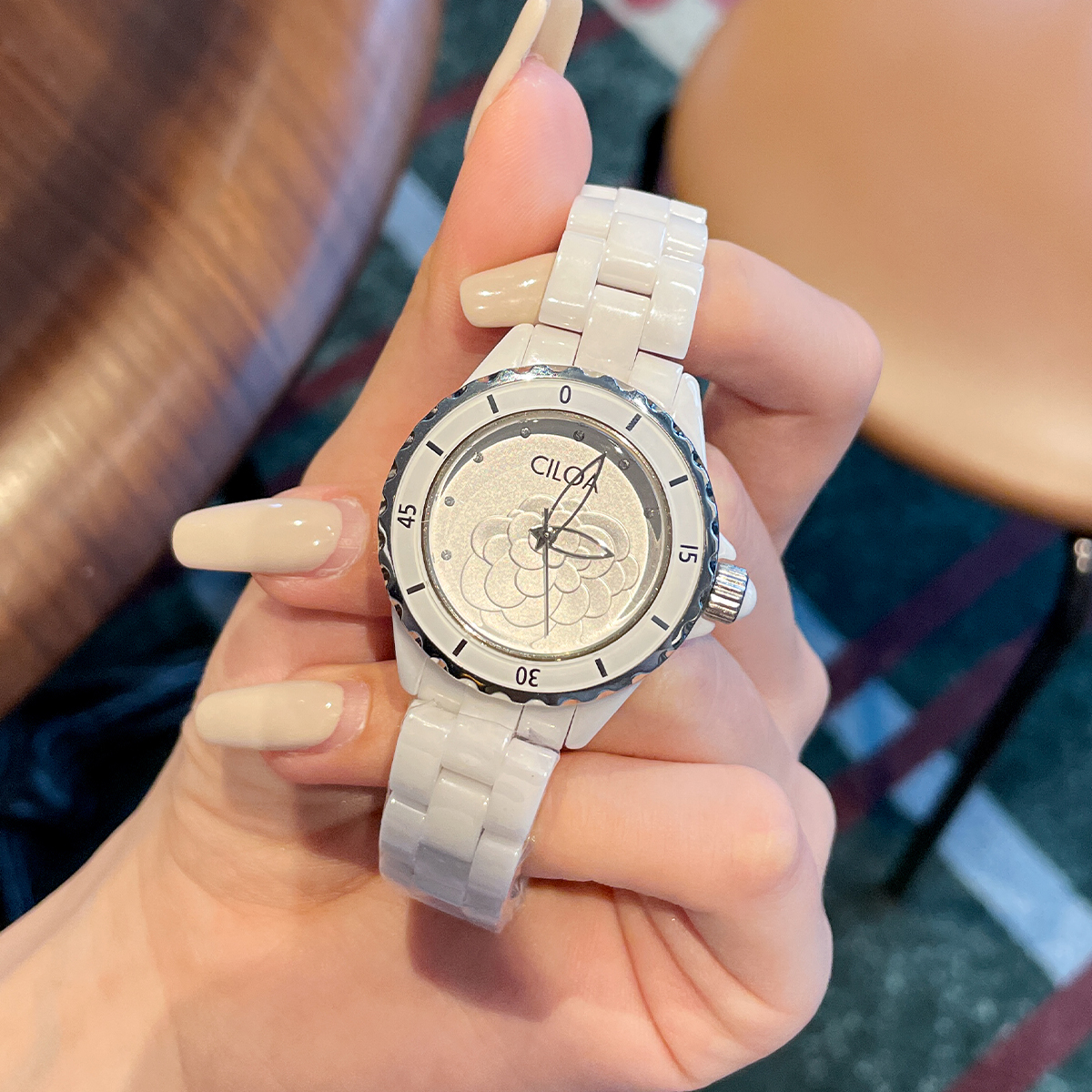 Camellia watch 2025 new women' - Luxury Ceramic Watch ulasan dan harga