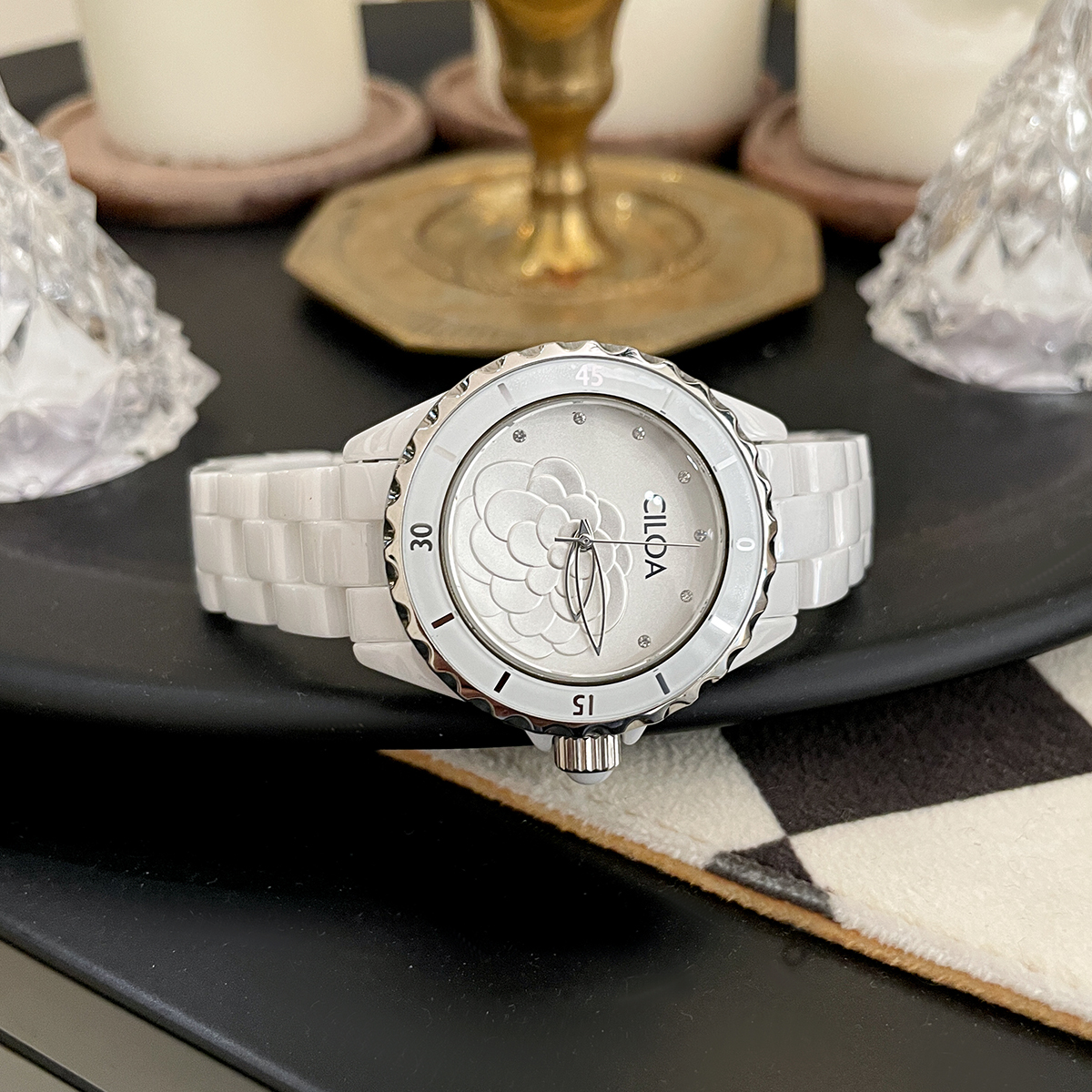 Camellia watch 2025 new women' - Luxury Ceramic Watch ulasan dan harga
