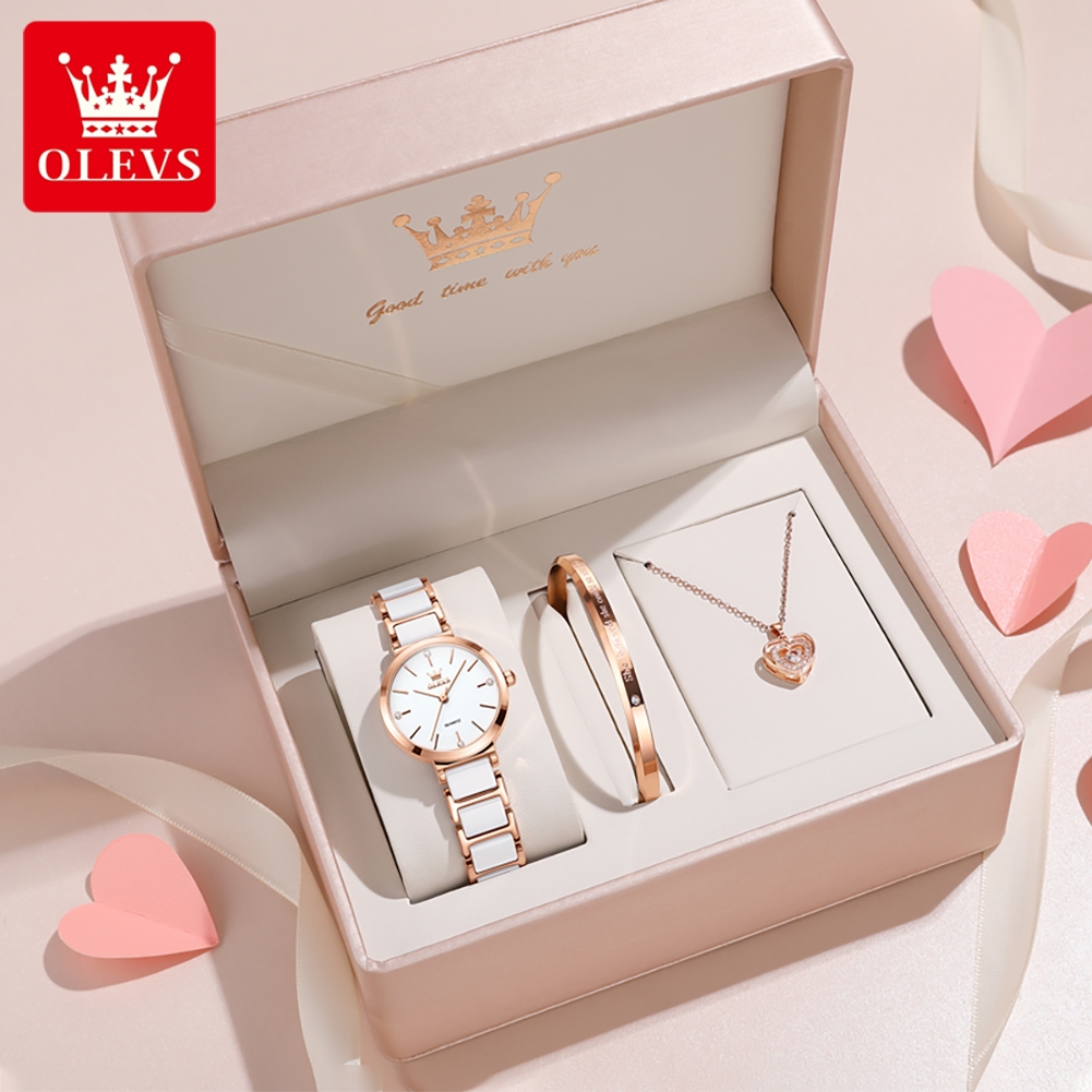 OLEVS Women Watch 5877 Luxury  - Luxury Ceramic Watch ulasan dan harga