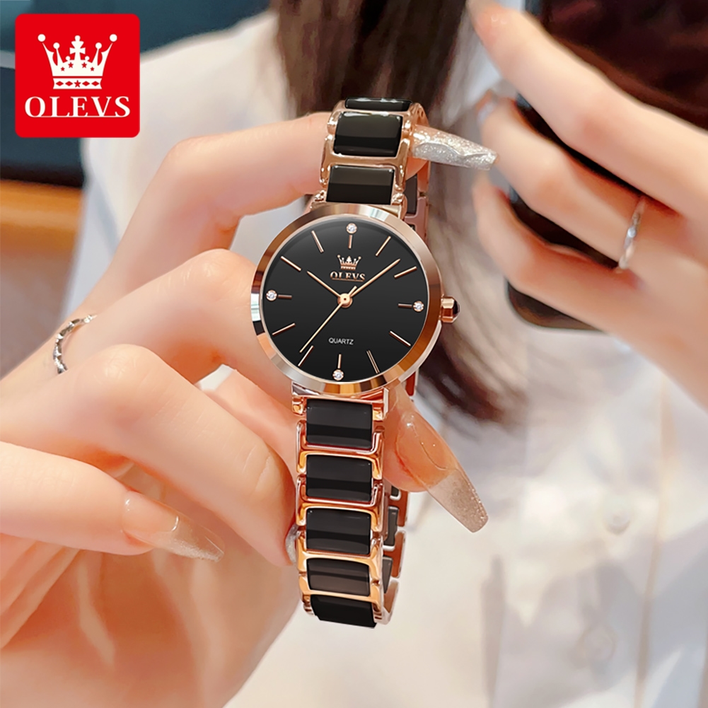 OLEVS Women Watch 5877 Luxury  - Luxury Ceramic Watch ulasan dan harga
