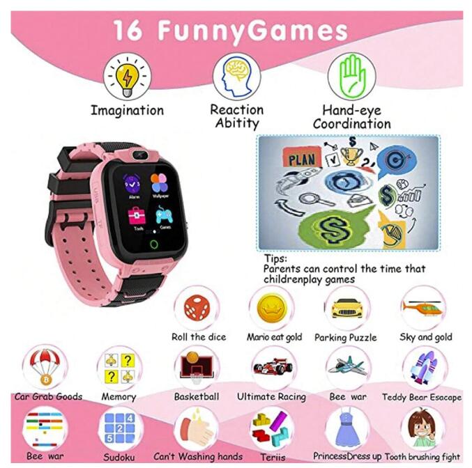 Smart Watch Kids 1.44' HD Scre - Smartwatch Watches Birthday Gift For Boys ulasan dan harga