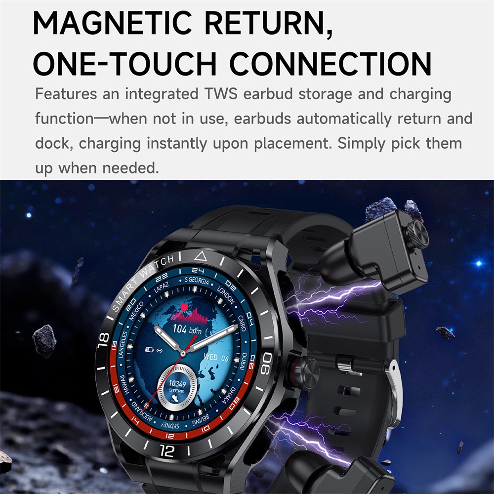 696 Men 2 In 1 Blue Tooth Call - Smartwatch Noise Watches For Men ulasan dan harga