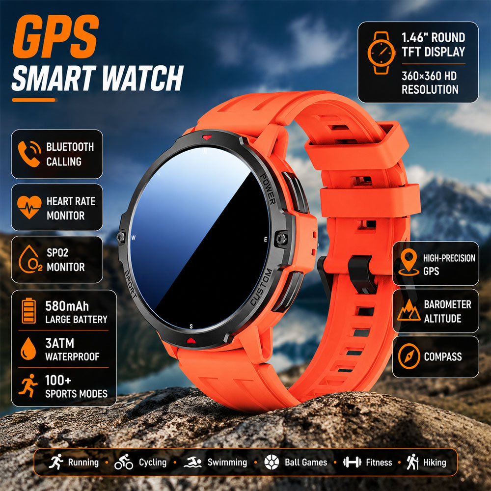 NEW 6-Axis Gyroscope Military  - Smartwatch Timex Watches For Men ulasan dan harga