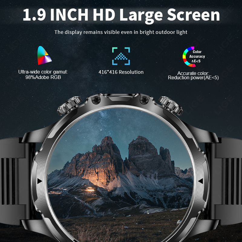 LIGE Smartwatch Military Men 1 - Smartwatch Timex Watches For Men ulasan dan harga