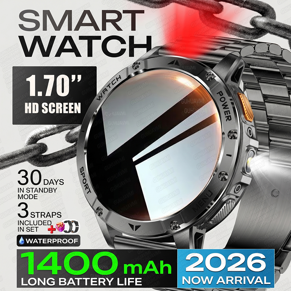 2026 Military Smart Watch Men  - Smartwatch Professional Watches For Men ulasan dan harga