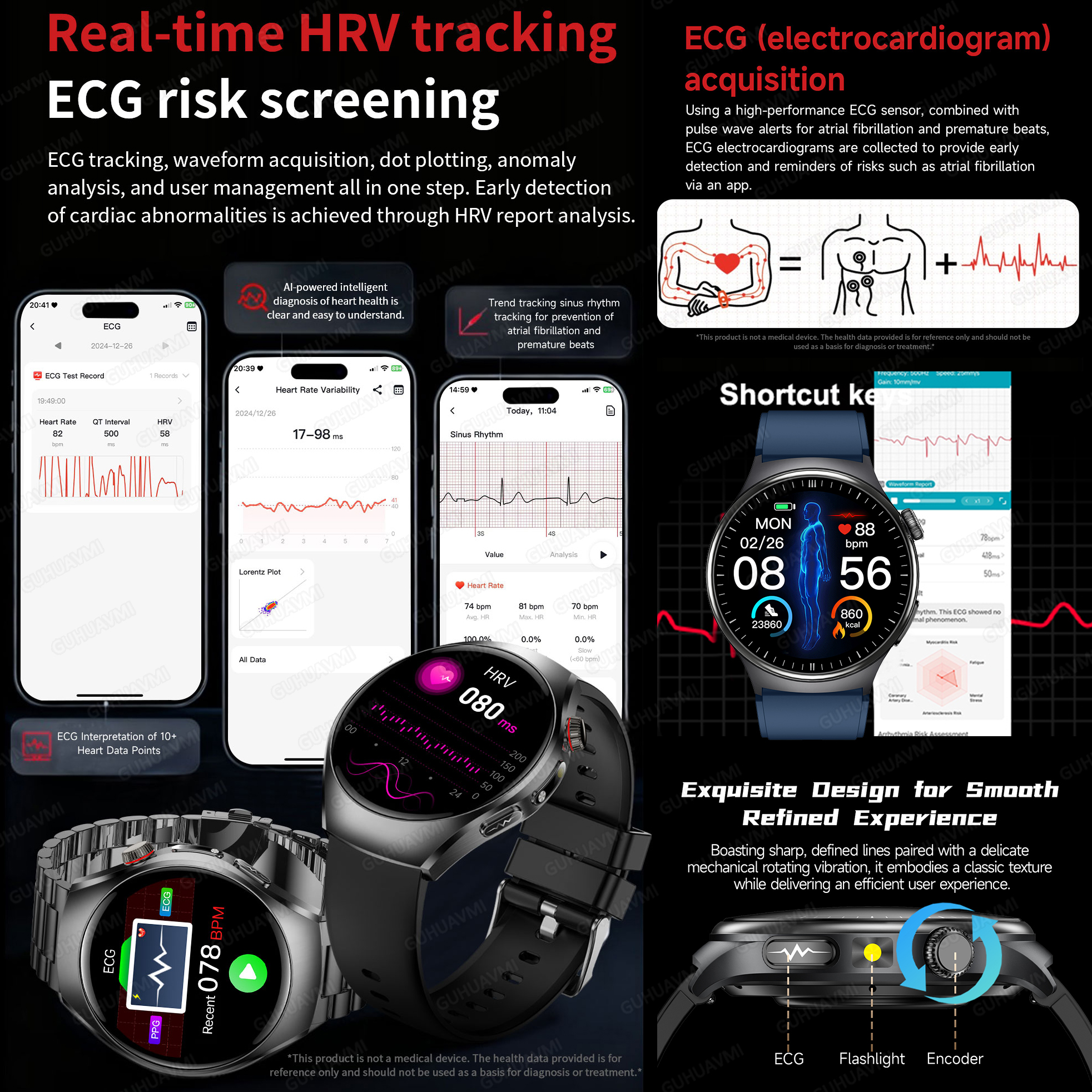 2026 New Accurate Diagnosis Sm - Smartwatch Professional Watches For Men ulasan dan harga