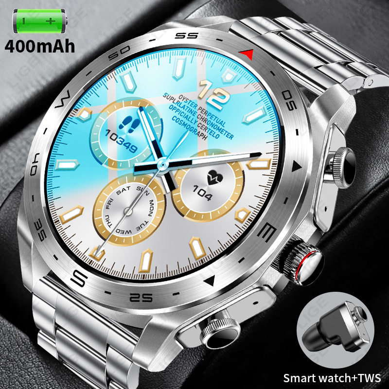 LIGE AMOLED Screen Smart Watch - Smartwatch Noise Watches For Men ulasan dan harga