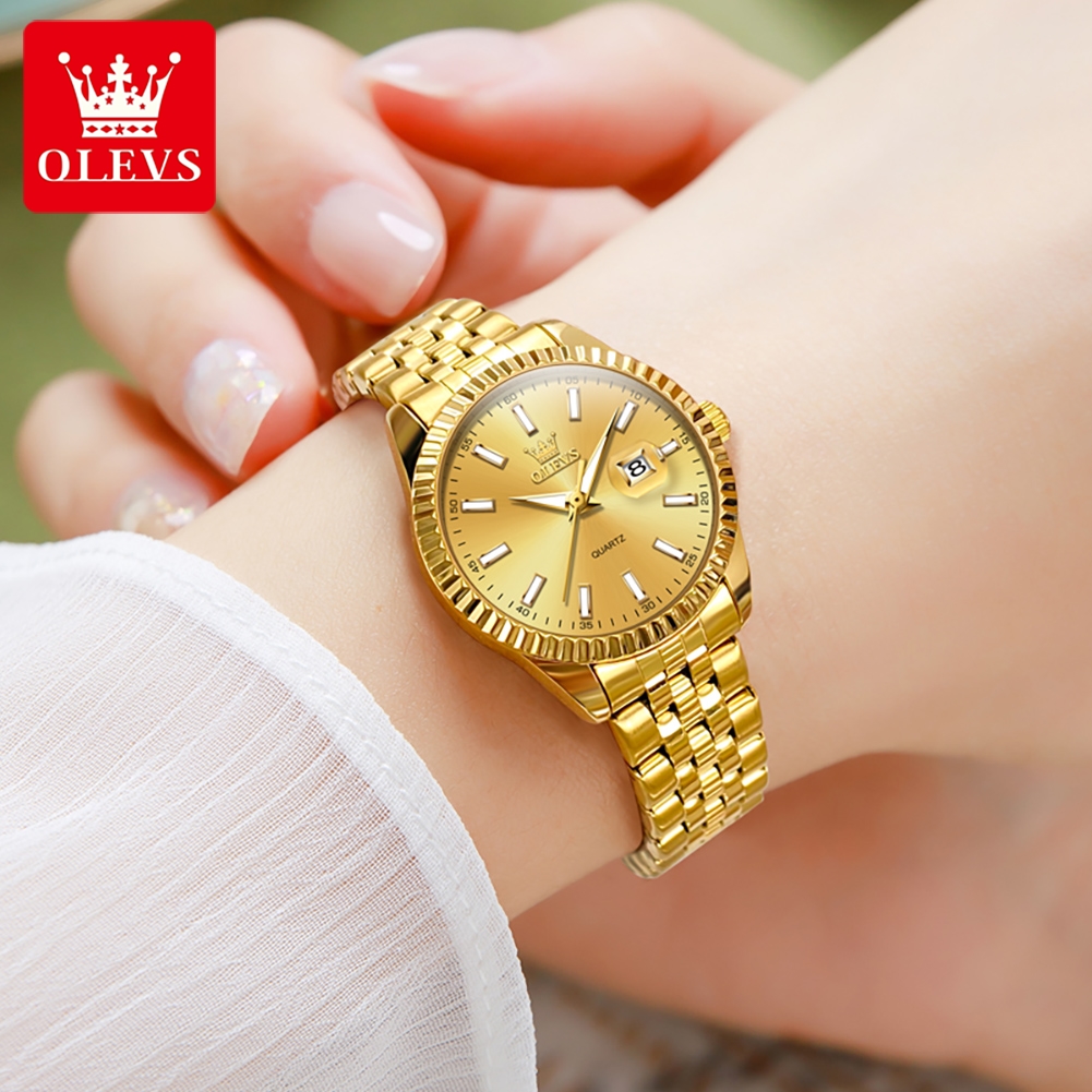 OLEVS 5593 Quartz Women's Watc - Minimalist Thin Watch ulasan dan harga