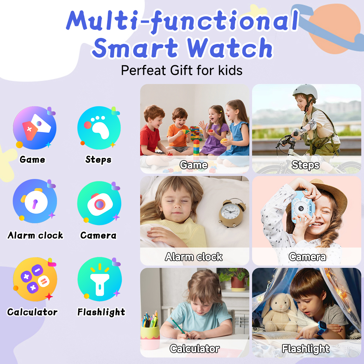 Kids Smartwatch HD Camera Vide - Smartwatch Watches Birthday Gift For Boys ulasan dan harga