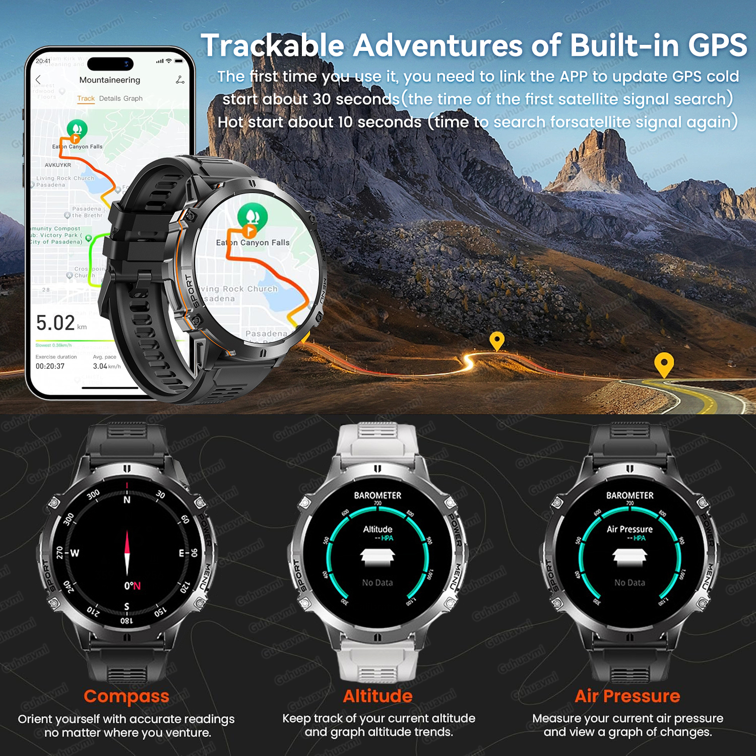 2026 New Men Outdoor GPS Smart - Smartwatch Timex Watches For Men ulasan dan harga