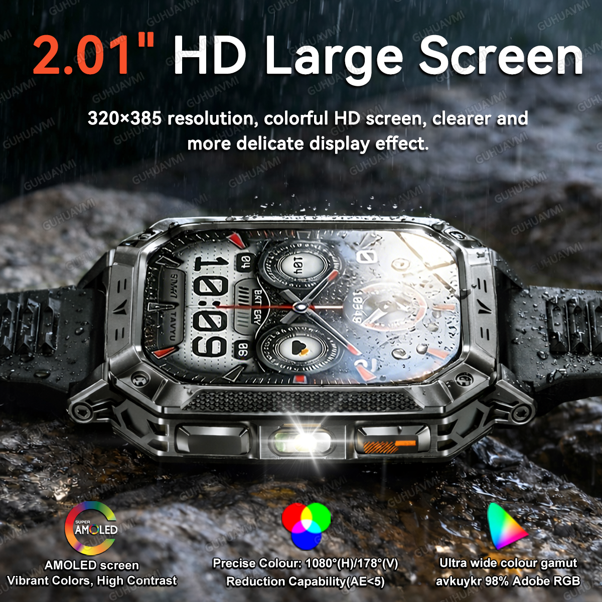 New Outdoor 1400mAh Large Batt - Smartwatch Professional Watches For Men ulasan dan harga