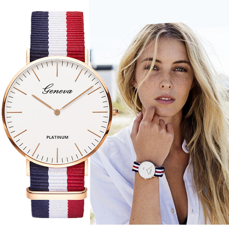Classic Fashion Stripe Nylon B - Smartwatch Watches Brands For Women ulasan dan harga