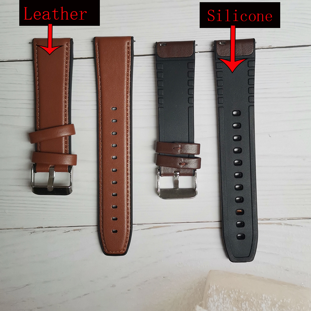 22mm Silicone Leather Band For - Fossil Watches Smartwatch Gen 5 ulasan dan harga