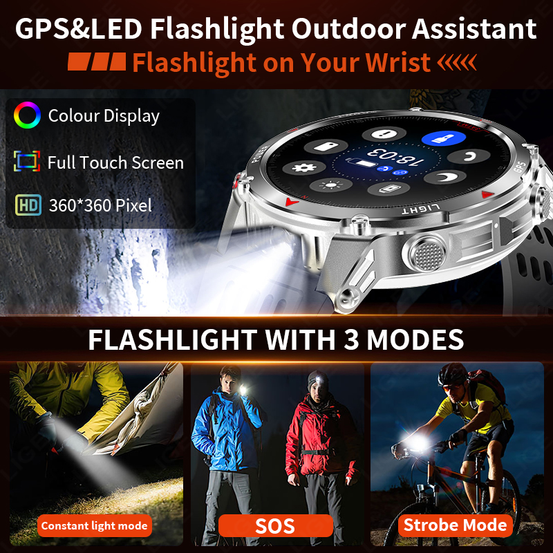 LIGE Rugged GPS Track Smart Wa - Smartwatch I Watches ulasan dan harga