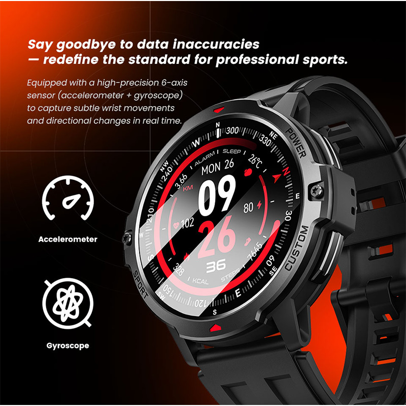 NEW 6-Axis Gyroscope Military  - Smartwatch Timex Watches For Men ulasan dan harga