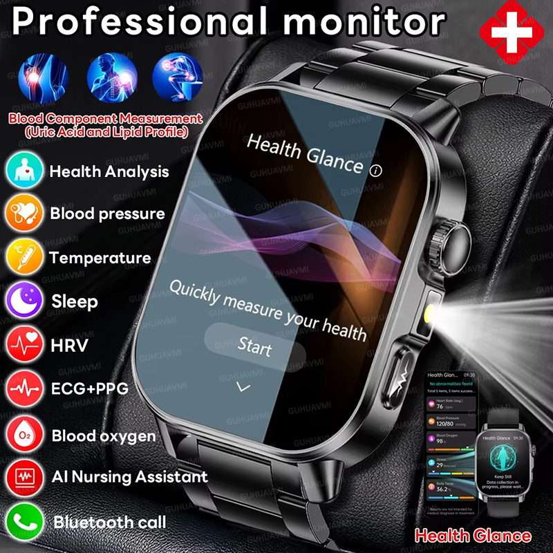 Nursing Grade New ECG+PPG Thre - Smartwatch Professional Watches For Men ulasan dan harga