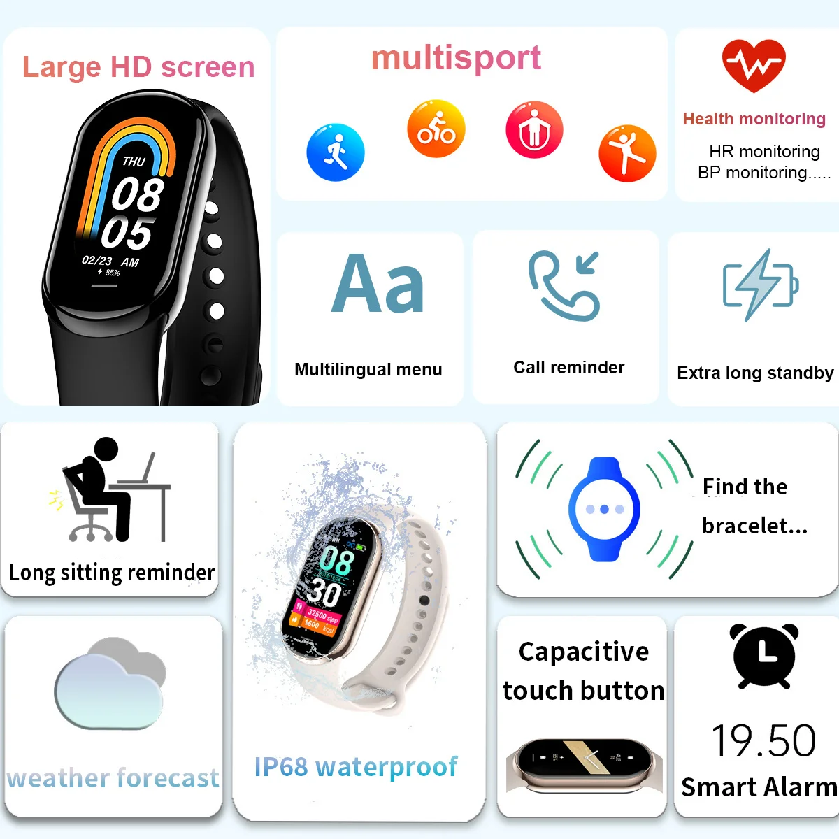 New Original Small M8 Band Sma - Smartwatch Professional Watches For Men ulasan dan harga