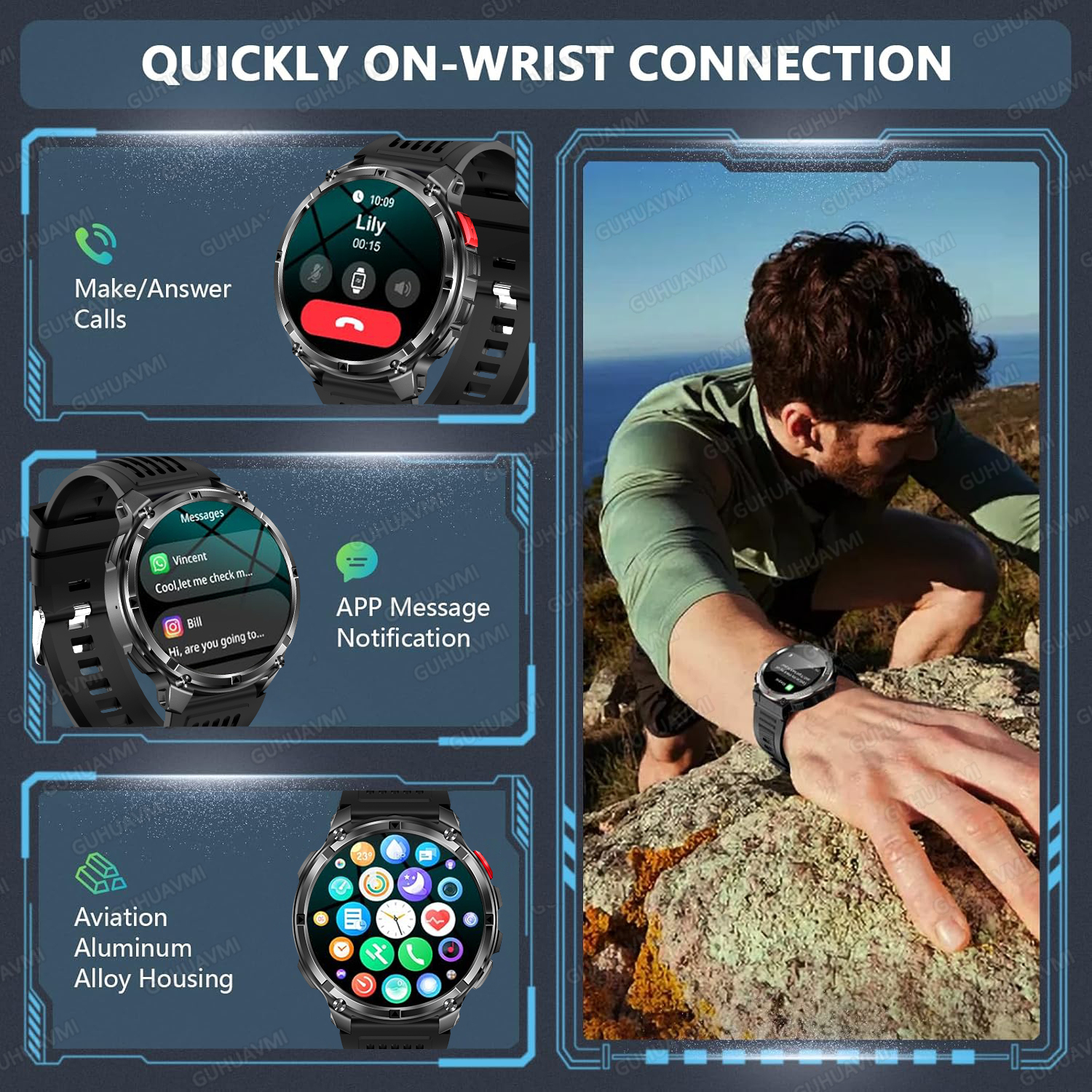 2026 New T-Rex3 Pro GPS Tracke - Smartwatch Professional Watches For Men ulasan dan harga