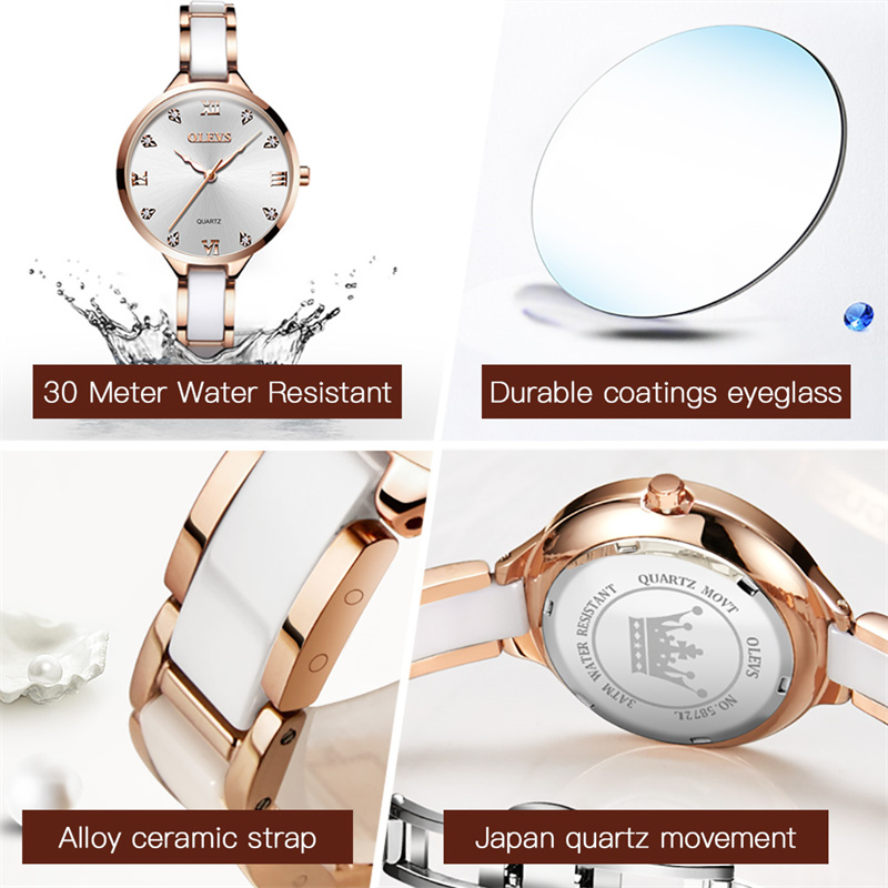 OLEVS New Fashion Women Quartz - Luxury Ceramic Watch ulasan dan harga