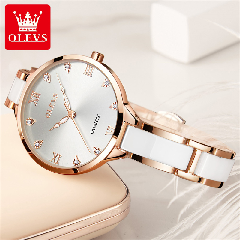 OLEVS New Fashion Women Quartz - Luxury Ceramic Watch ulasan dan harga