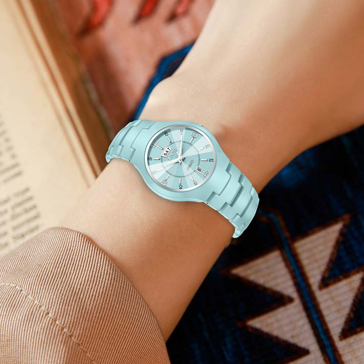 LIGE Women's wristwatch luxury - Luxury Ceramic Watch ulasan dan harga