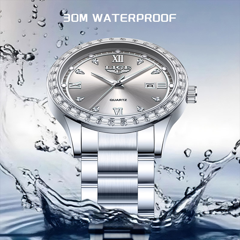 LIGE elegant women's watch Fas - Luxury Ceramic Watch ulasan dan harga