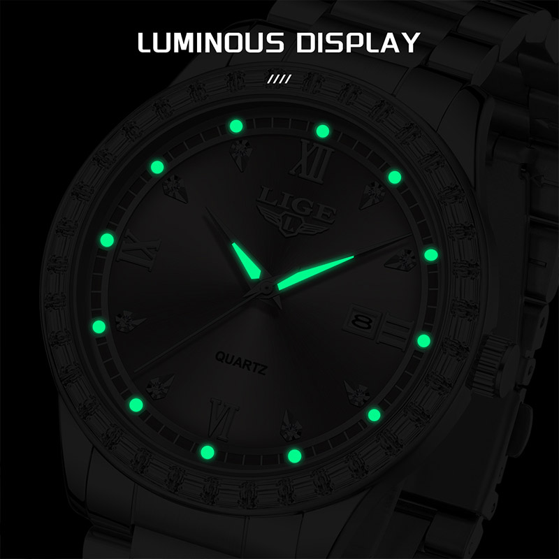 LIGE elegant women's watch Fas - Luxury Ceramic Watch ulasan dan harga